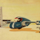 Illustration for article titled Gyroscopic Rocket Car (1945)